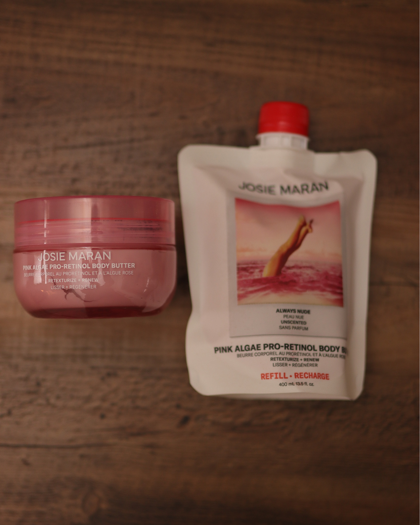 Josie Marian offers the pro retinol product in a body butter, facial moisturizer and eye cream! Cannot wait to use this because we could all benefit from retinol, even on the body.