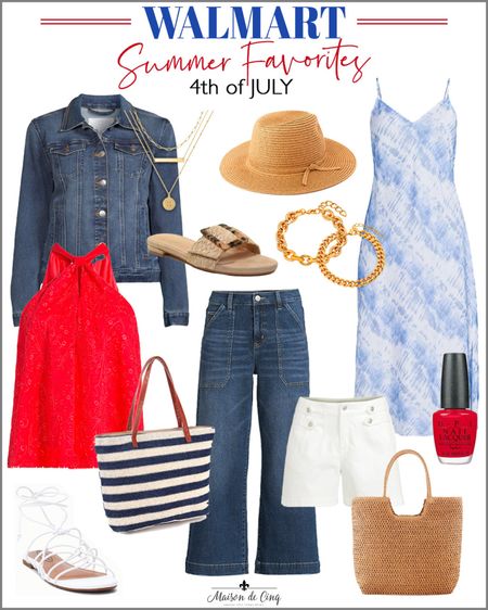 So many cute pieces from Walmart for the 4th of July!

#summerfashion #4thofjulyoutfit #widelegjeans #summerdress 

#LTKSeasonal #LTKunder50 #LTKFind