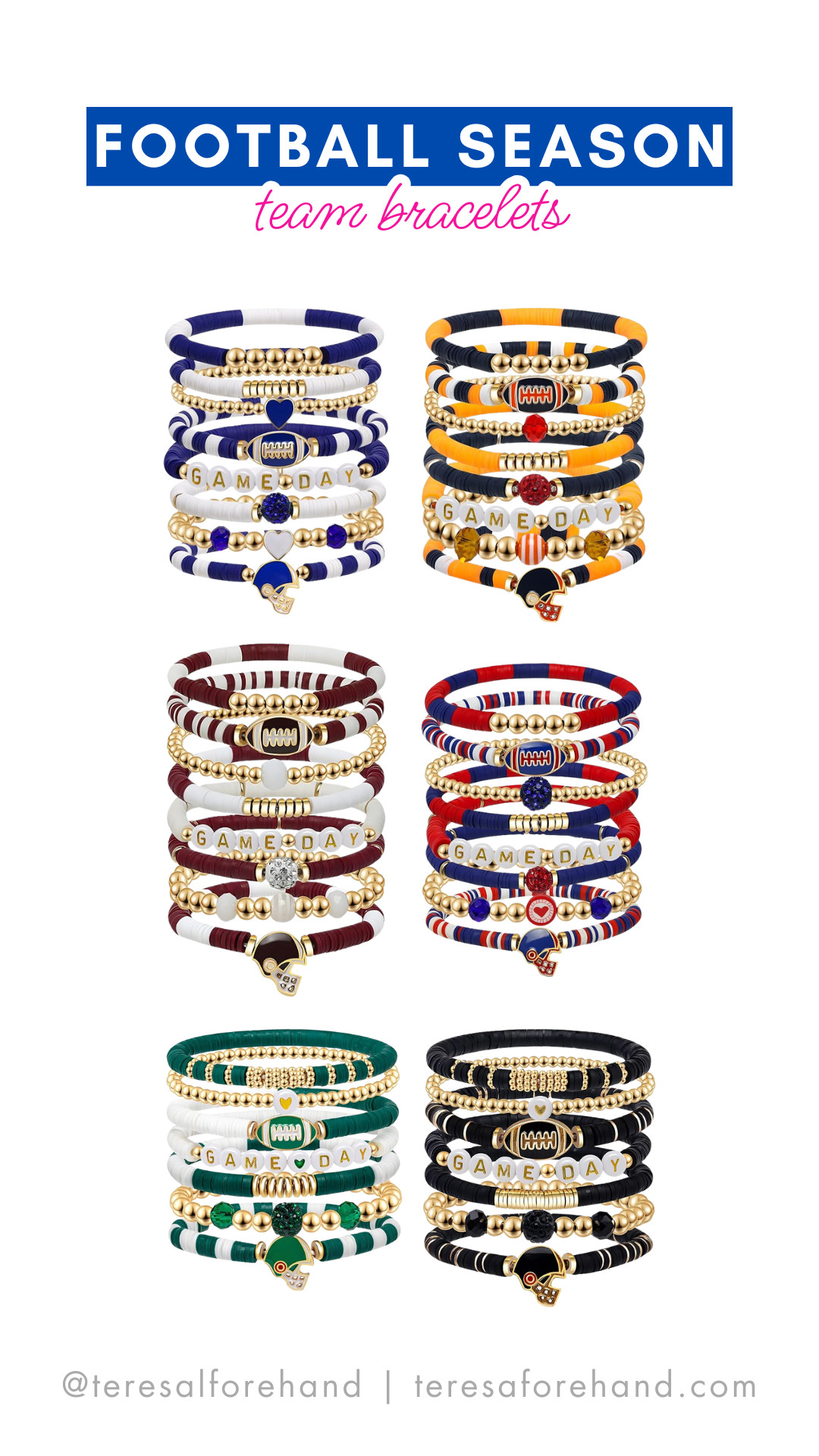 A bracelet set for every team! 

 #LTKSeasonal