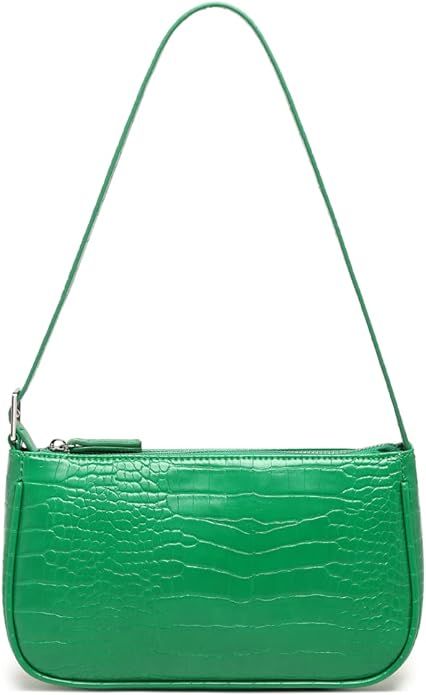 Small Purse for Women, Adjustable Shoulder Bags Crocodile Pattern Clutch Purse with Zipper Closur... | Amazon (US)
