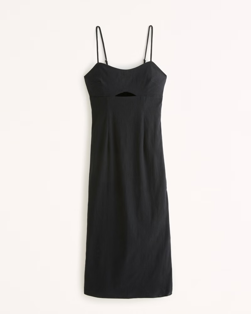 Stretch Cutout Midi Dress | Abercrombie & Fitch (US)