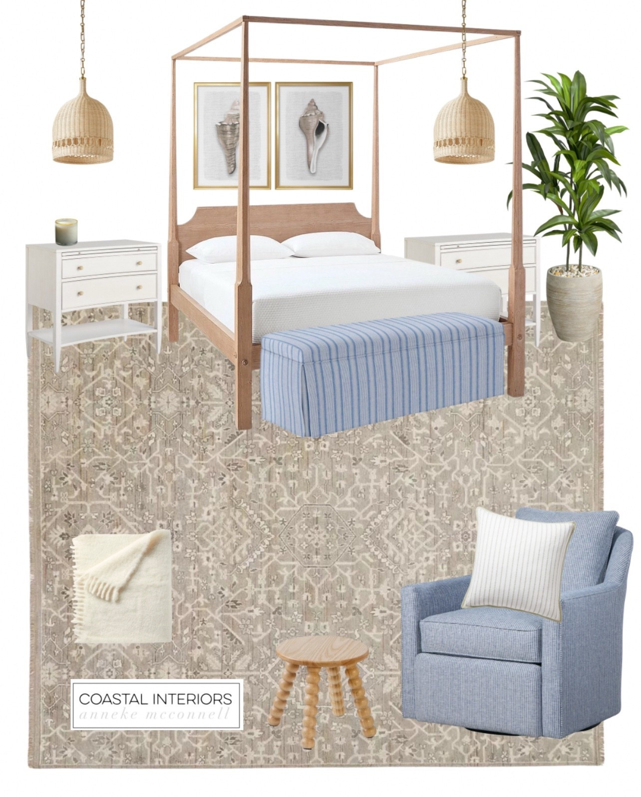 Coastal Luxury Bedroom design featuring a mix from Serena and Lily, Wayfair and more. High quality pieces that will stand the test of time 

#LTKGiftGuide #LTKSaleAlert #LTKHome