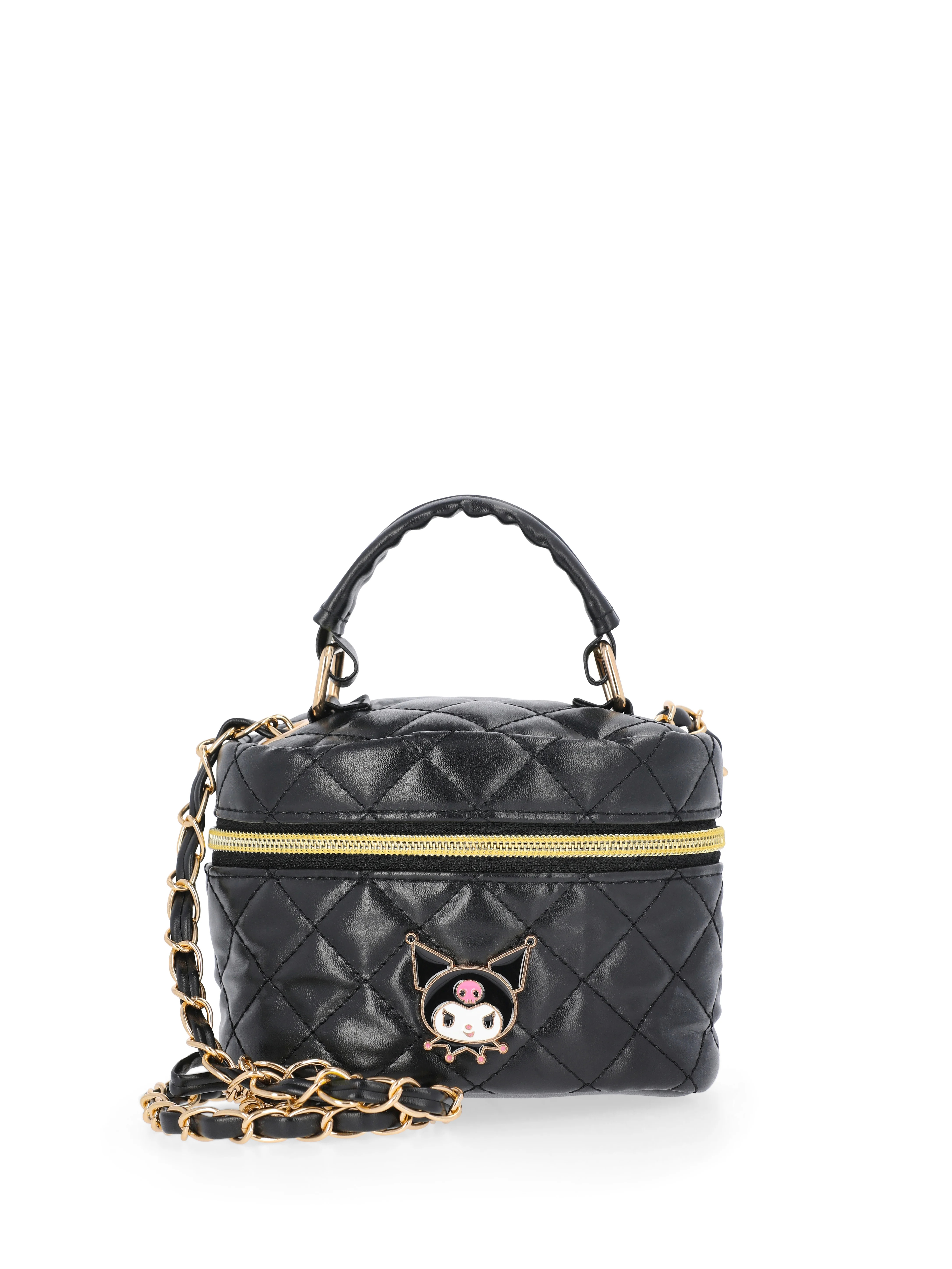 Sanrio Kuromi Girls Quilted Faux Leather Mini Crossbody Bag | Walmart (US)