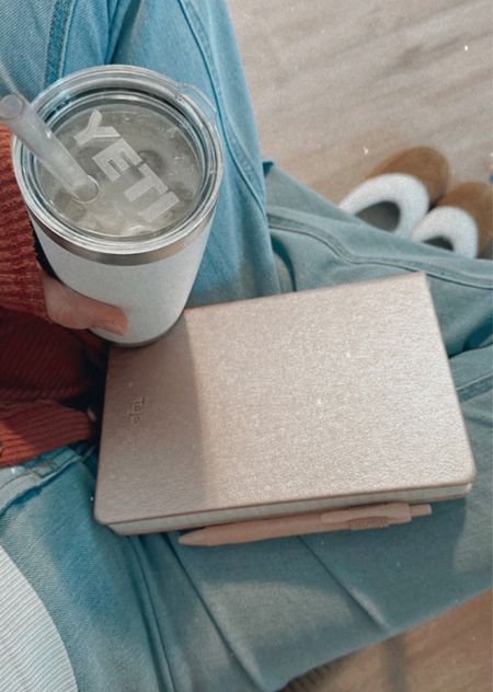 Morning iced coffee and journaling <3 | Yeti | white Yeti | rose gold journal | Koolaburra by Ugg | old navy jeans | ootd 

#LTKfindsunder50 #LTKhome #LTKstyletip