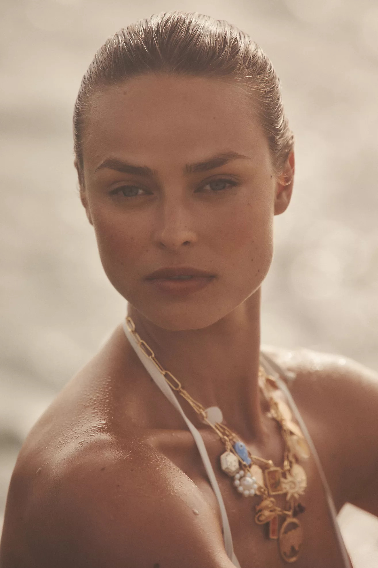 Double Layer Charm Necklace | Anthropologie (US)