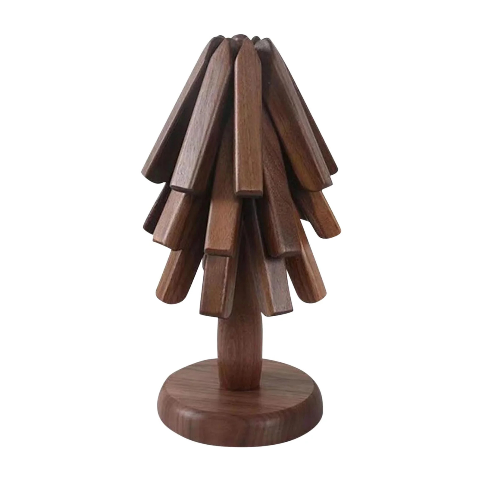 Bigwheat Tree Shape Trivet Set - Elegant Wooden Trivets for Hot Dishes and Teapot, Perfect Kitche... | Walmart (US)