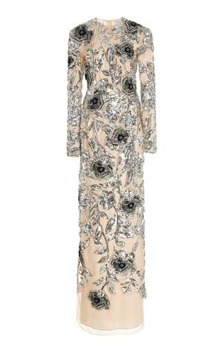 Malvina Sequin-Embroidered Silk Gown | Moda Operandi (Global)