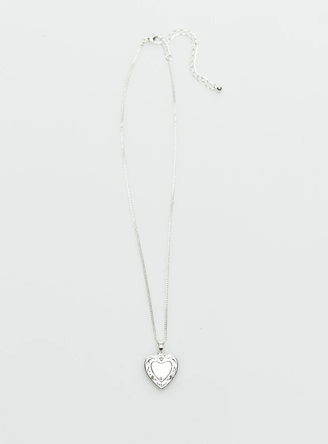 Lock It Up Necklace Silver | Princess Polly US