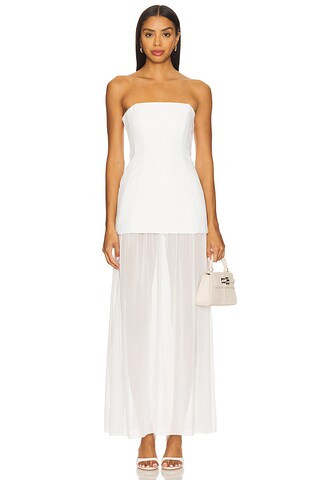 Amanda Uprichard x REVOLVE Linda Dress in Ivory from Revolve.com | Revolve Clothing (Global)