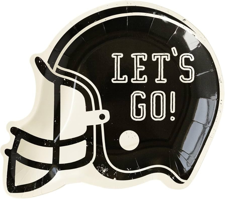 My Mind's Eye Football Helmet Plates – Fun Sports Party Tableware for Tailgate Parties Game Day... | Amazon (US)