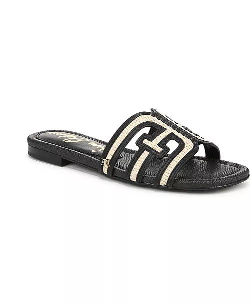 Bay Slip-On Flat Leather Casual Sandals | Macy's