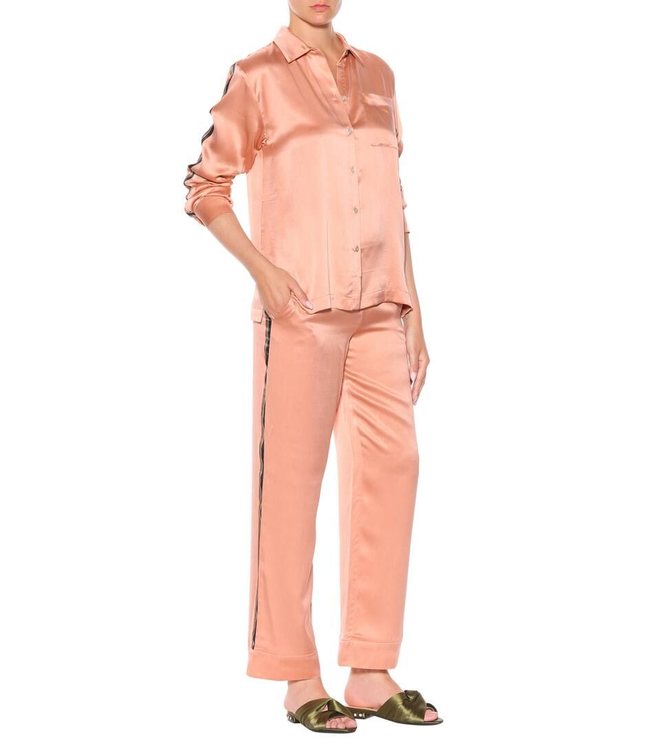 Bold Stripe silk pyjama shirt | Mytheresa (US/CA)