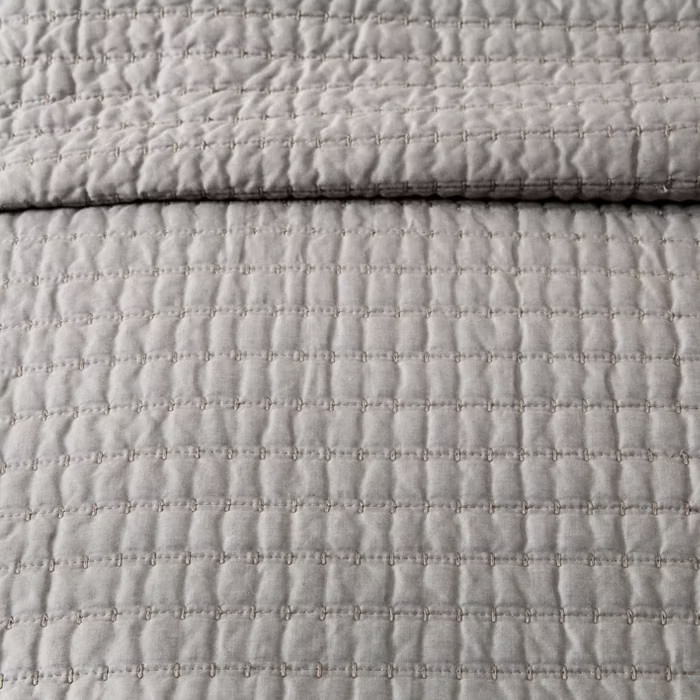 Full/Queen Solid Texture Stripe Quilt Radiant Gray - Hearth & Hand™ with Magnolia | Target