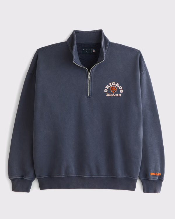 Chicago Bears Half-Zip Sweatshirt | Abercrombie & Fitch (US)