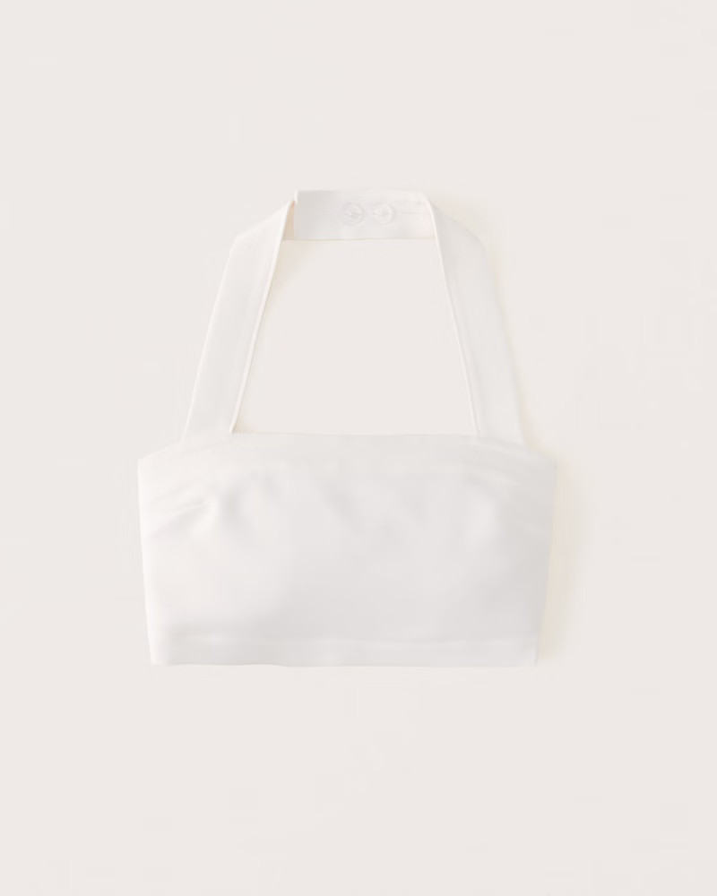 Tailored Cropped Halter Set Top | Abercrombie & Fitch (US)
