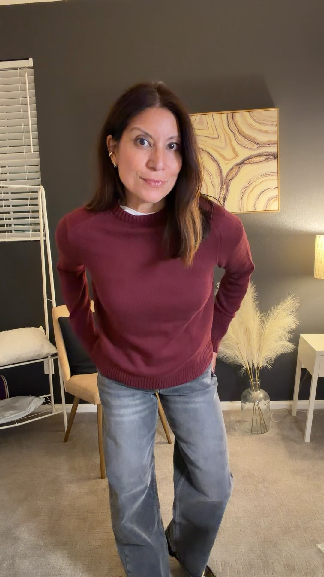 Sweater is a great fall color 

Wearing xs
Jeans size 25 

Fall fashion over 50

#LTKPetite #LTKSeasonal #LTKOver40