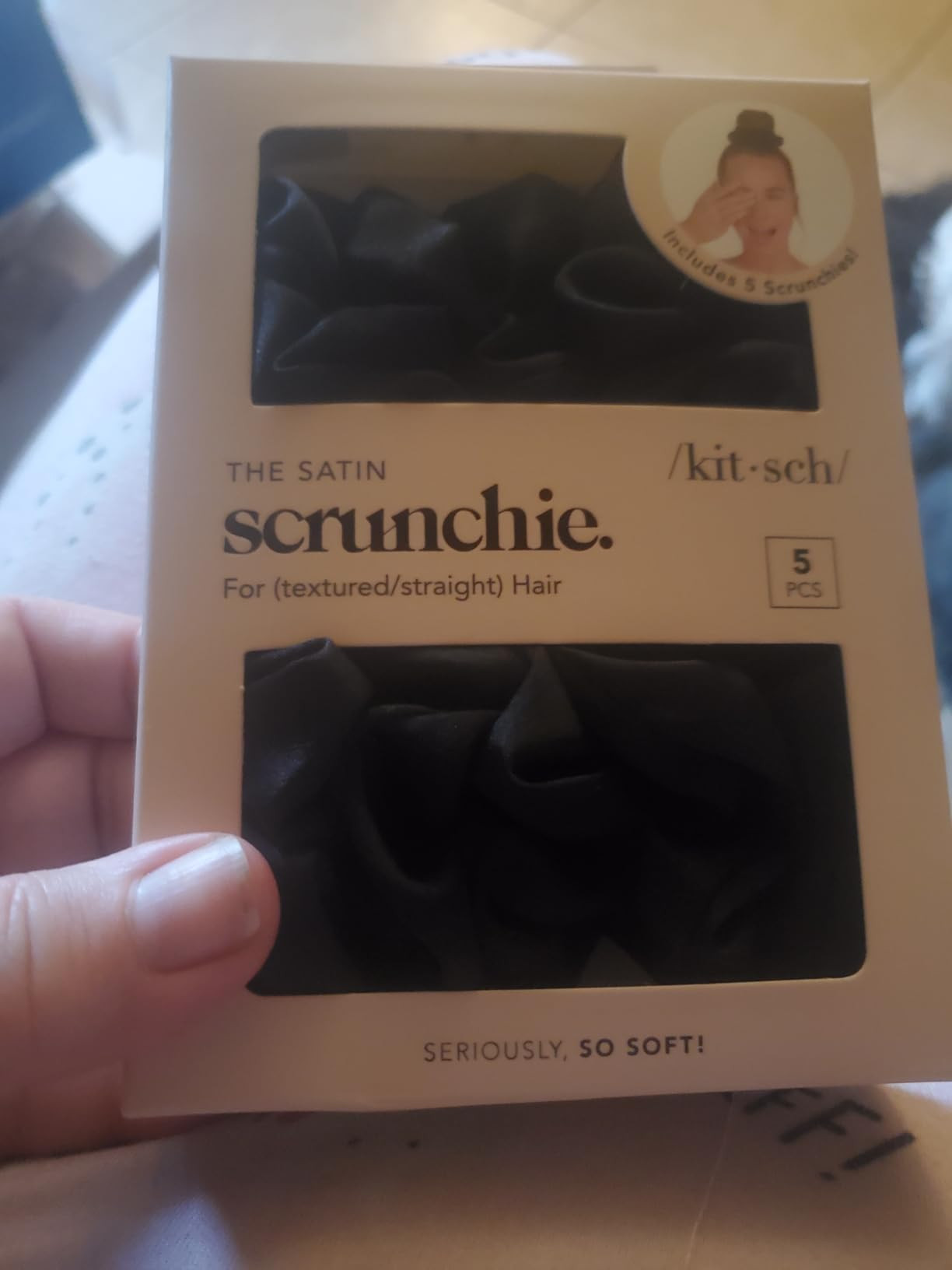 Kitsch Satin Hair Scrunchies for Women, Softer Than Silk Scrunchies for Hair - No Damage Satin Ha... | Amazon (US)