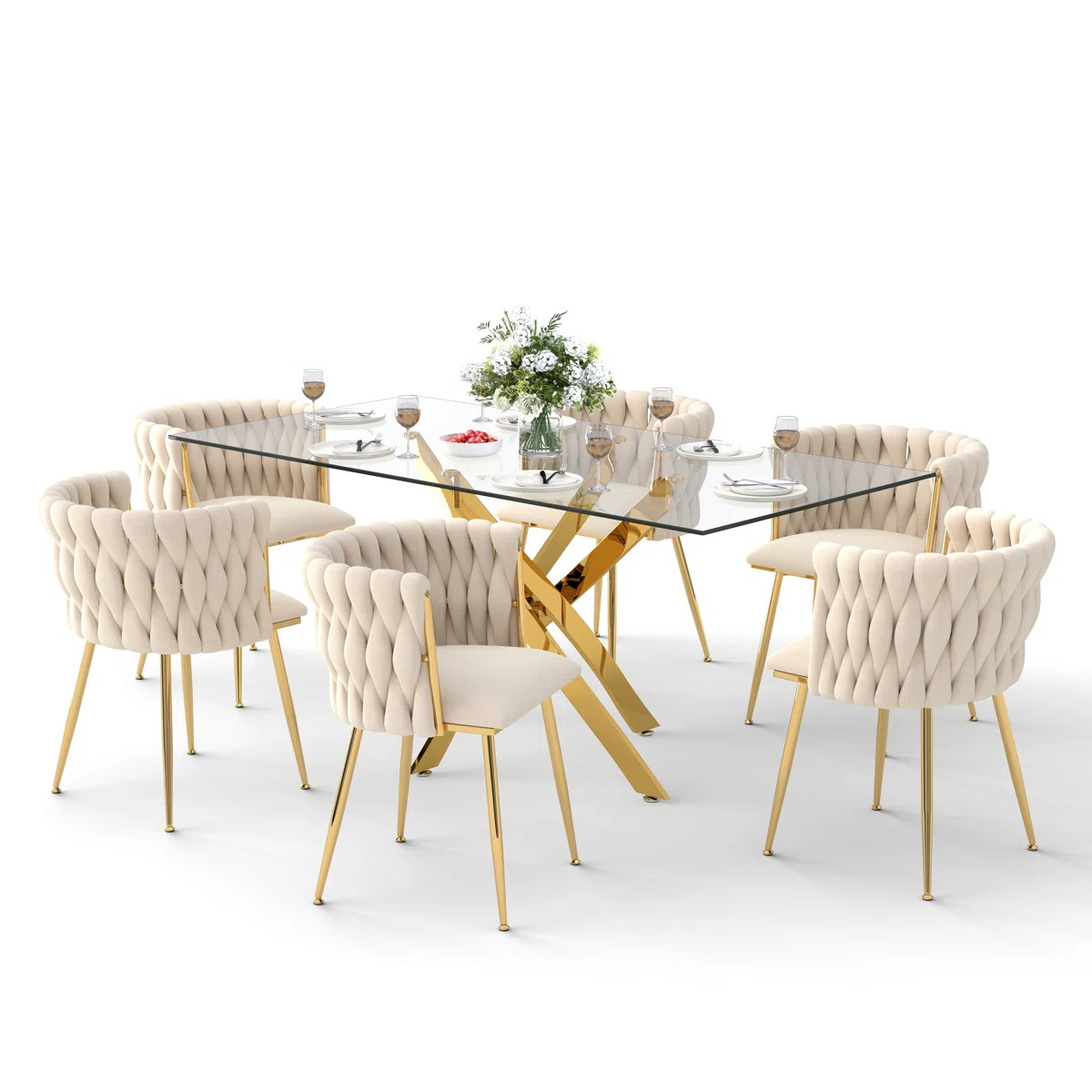 Antli 6 - Person Three Leg Dining Set | Wayfair North America