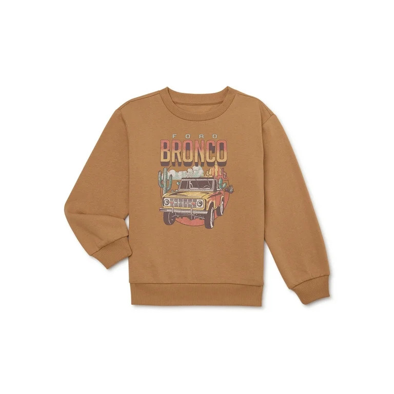 Ford Bronco Girls Desert Graphic Crew Neck Sweatshirt, Size 4-16 | Walmart (US)