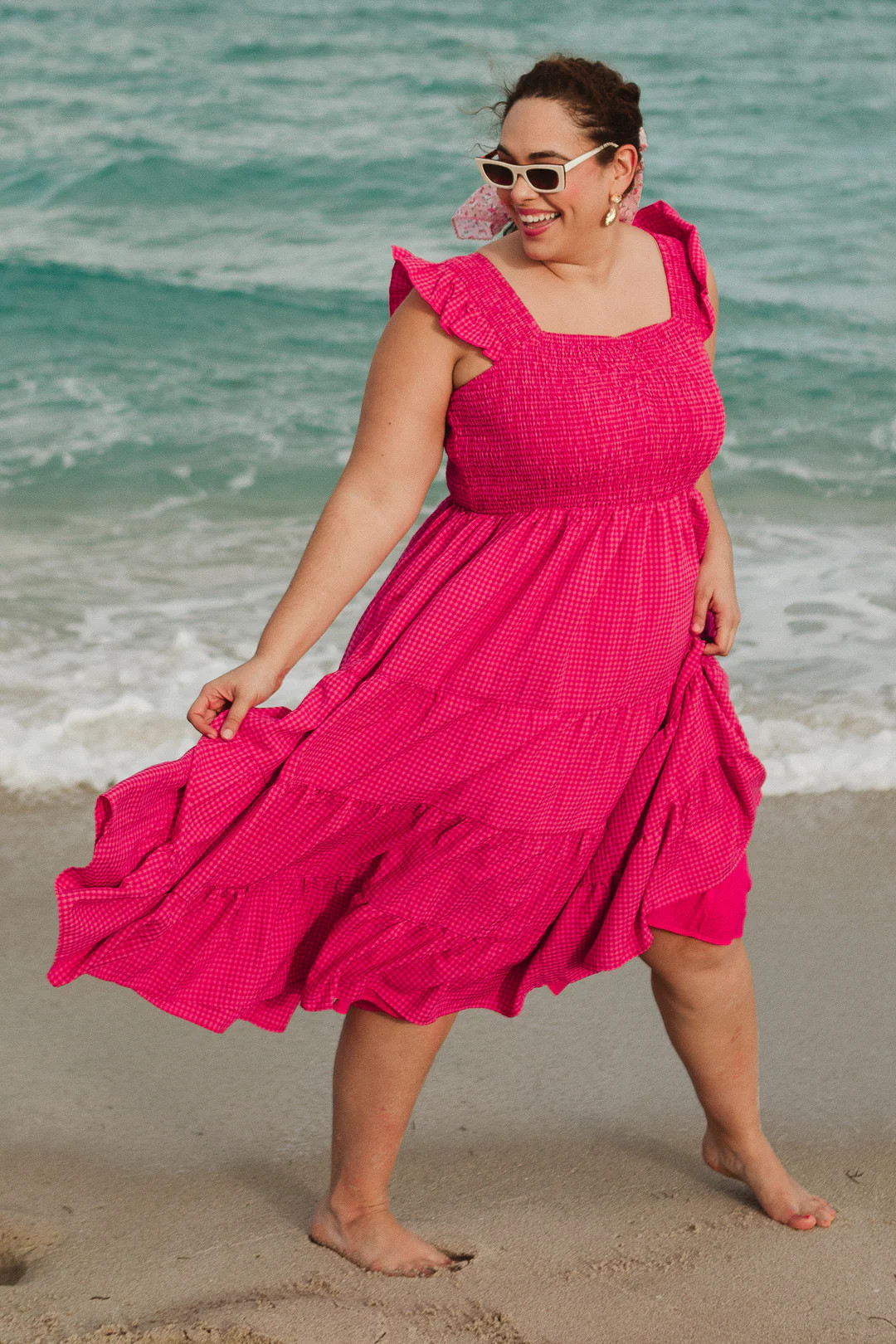 Hailey Dress in Pink Gingham | Ivy City Co