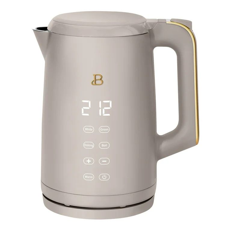 Beautiful 1.7-Liter Electric Kettle 1500 W with One-Touch Activation, Porcini Taupe by Drew Barry... | Walmart (US)