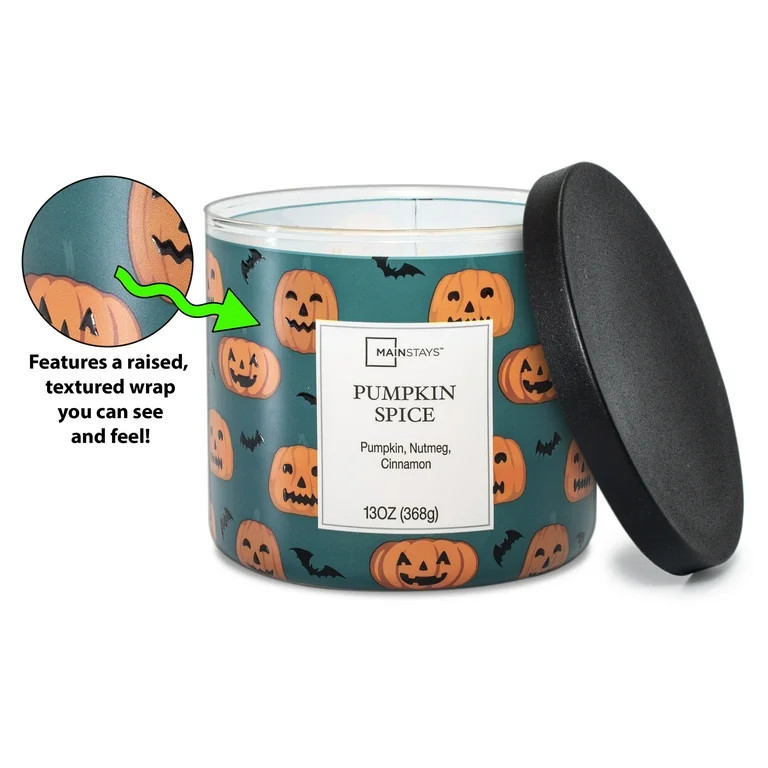 Mainstays Pumpkin Spice  Scented Candle, 13 oz. | Walmart (US)