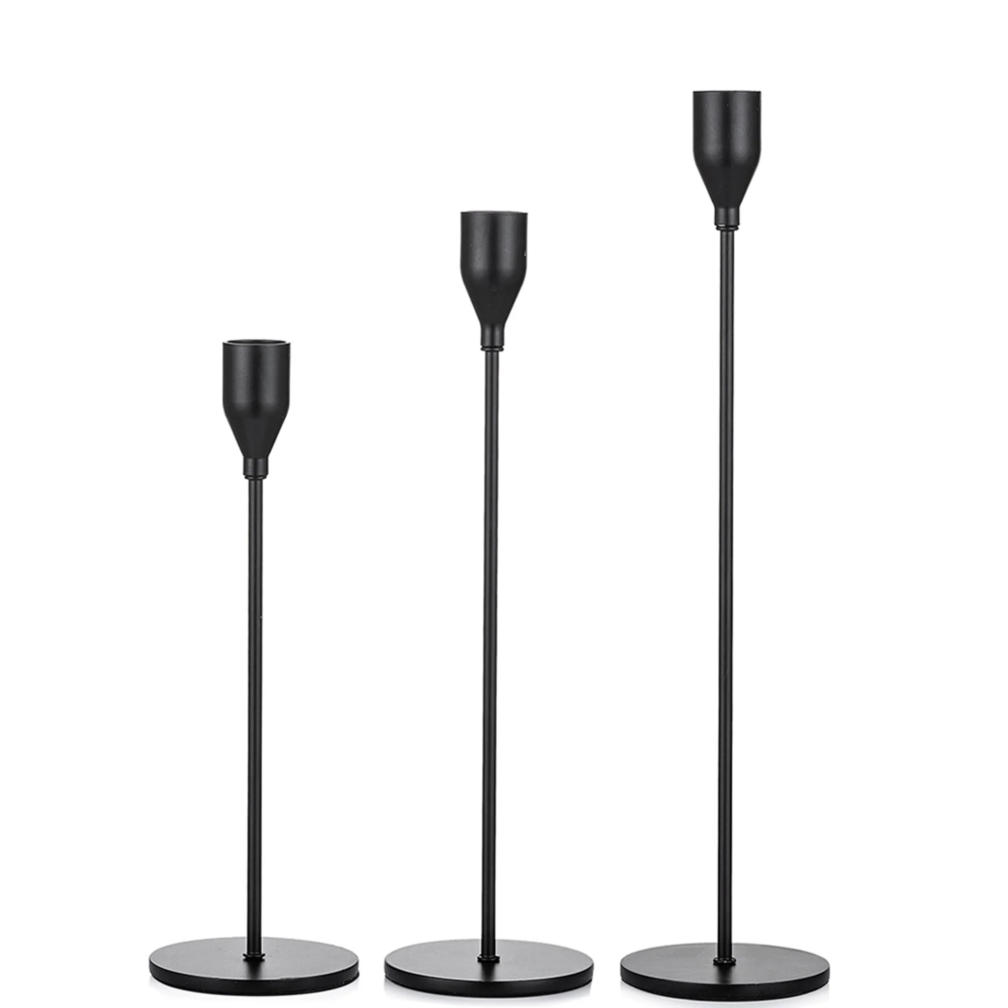 Nuptio Halloween Candle Holder for Wedding Table Centerpiece Black Tapered Candlestick Holders fo... | Walmart (US)