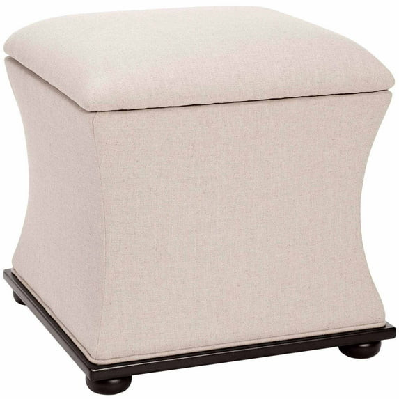 Safavieh Maddox Solid Upholstered Flip Top Storage Ottoman | Walmart (US)