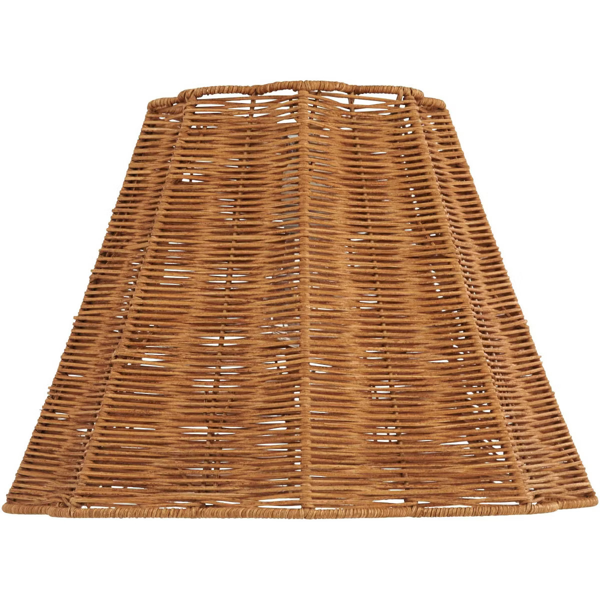 Springcrest 8" Top x 16" Bottom x 11" High x 11" Slant Lamp Shade Replacement Medium Brown Empire... | Target