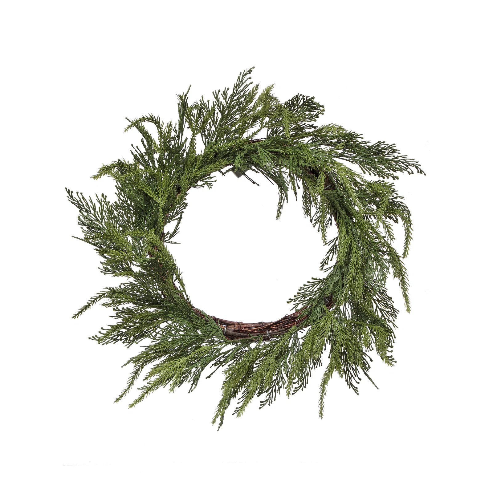 Uv Natural Touch Cedar Wreath | Wayfair North America