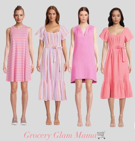 So many pretty pink dresses! I want one of each!!! @walmart #ad #walmartfashion # iywyk 

#LTKstyletip #LTKunder100 #LTKunder50