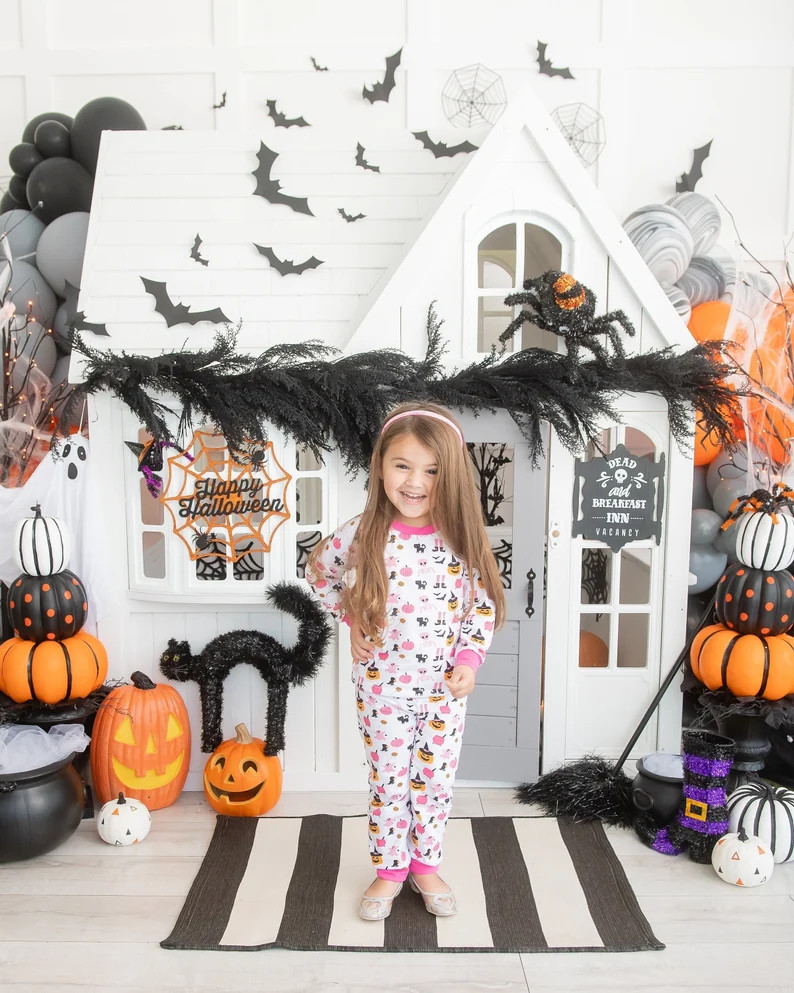 Girls Halloween Pajamas for Baby and Girls / Toddler Halloween Pajamas / Kids Halloween Pjs / Hal... | Etsy (US)