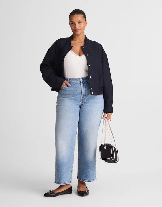 The Plus Curvy Perfect Vintage Wide-Leg Crop Jean | Madewell