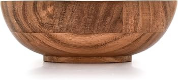 Kaizen Casa Decorative Wooden Bowl for Living Room Decor \u2013 Hand Carved Acacia Wood Bowl, Cen... | Amazon (US)