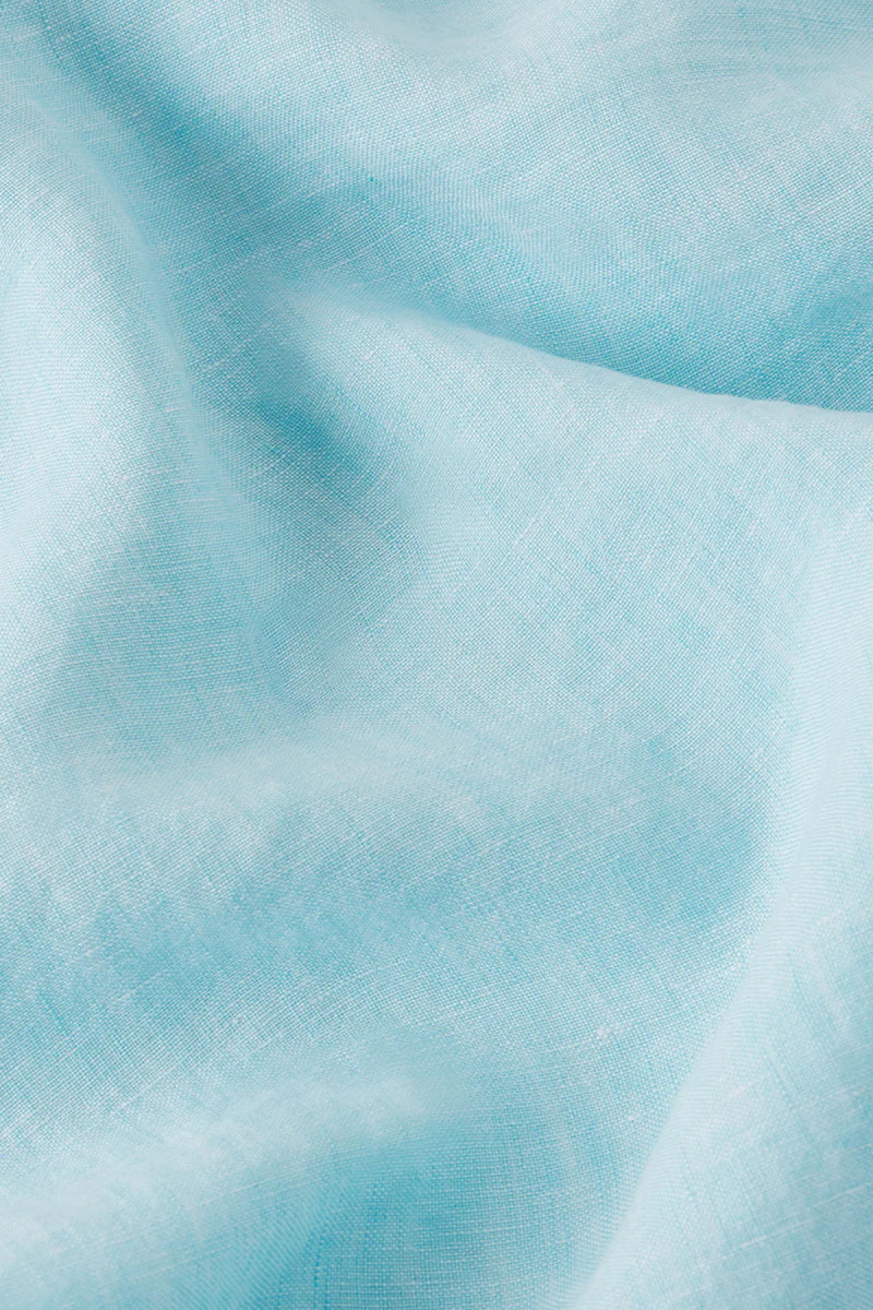 Milly Dress in Aqua Linen | Lake Pajamas