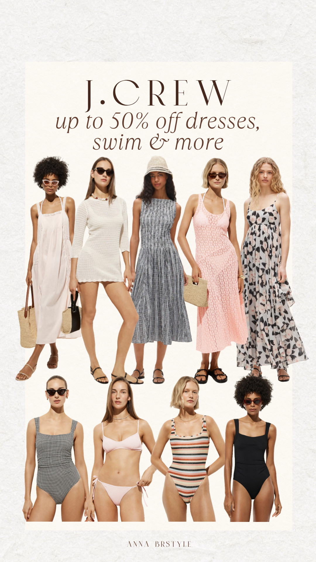 J.Crew up to 50% off dresses, swim & more.

vacation must haves, one piece swimsuit, bikini set, cover up, summer dresses, annabrstyle 

 #LTKSaleAlert #LTKSwim