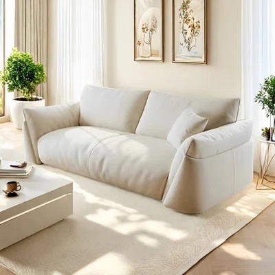 Modern simple cream style sofa | Wayfair North America