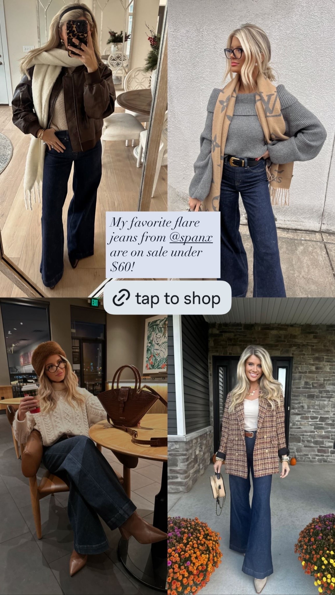 My favorite flare jeans from Spanx are currently under $60! 

#LTKFindsUnder100 #LTKGiftGuide #LTKHoliday