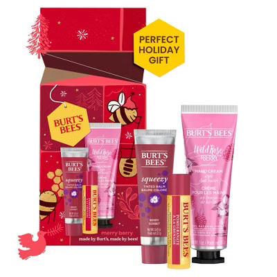 Burt's Bees Merry Berry Lip Balm Gift Set | Target