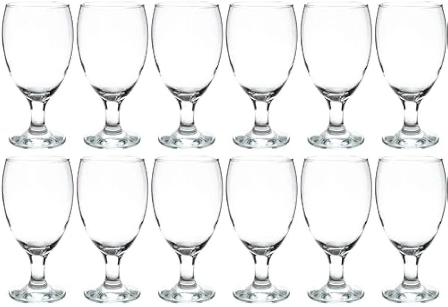 Vikko Classic Goblet Party Glasses, 20 Ounce Iced Tea and Water Goblets, Set of 12, Dishwasher Sa... | Amazon (US)