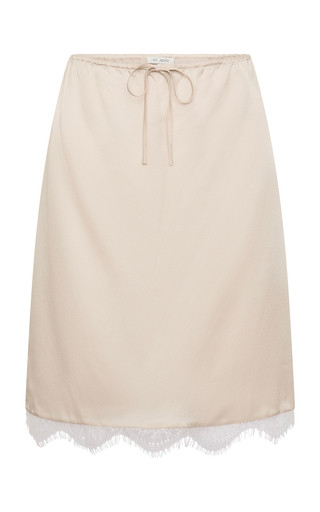 Lace-Trimmed Silk Midi Skirt | Moda Operandi (Global)