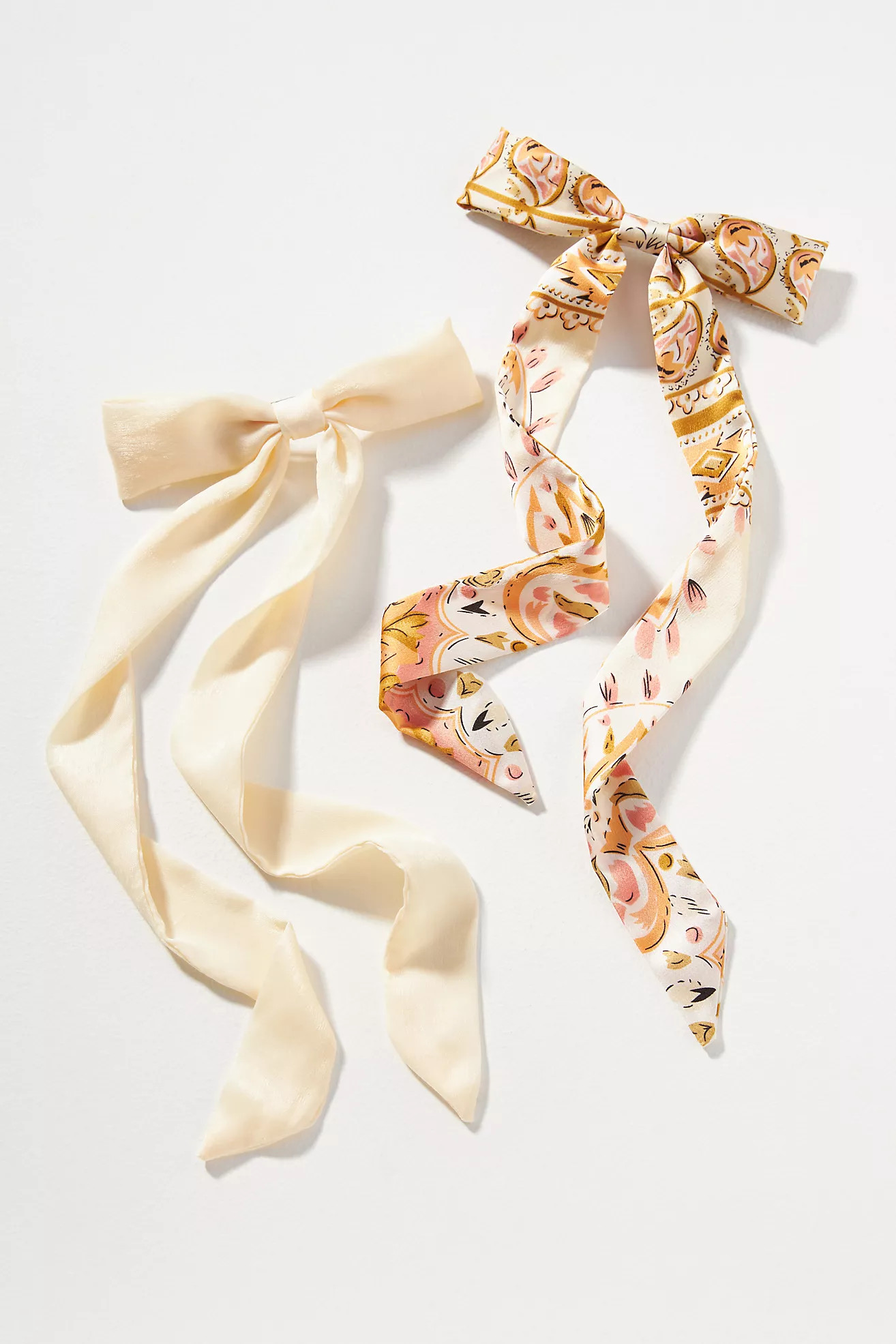 Long Hair Bow Clips, Set of 2 | Anthropologie (US)
