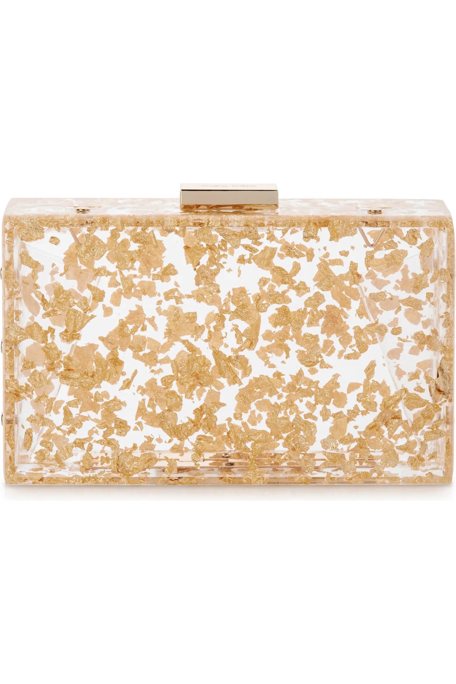 Carmella Foil-Flecked Box Clutch (Women) | Nordstromrack | Nordstrom Rack