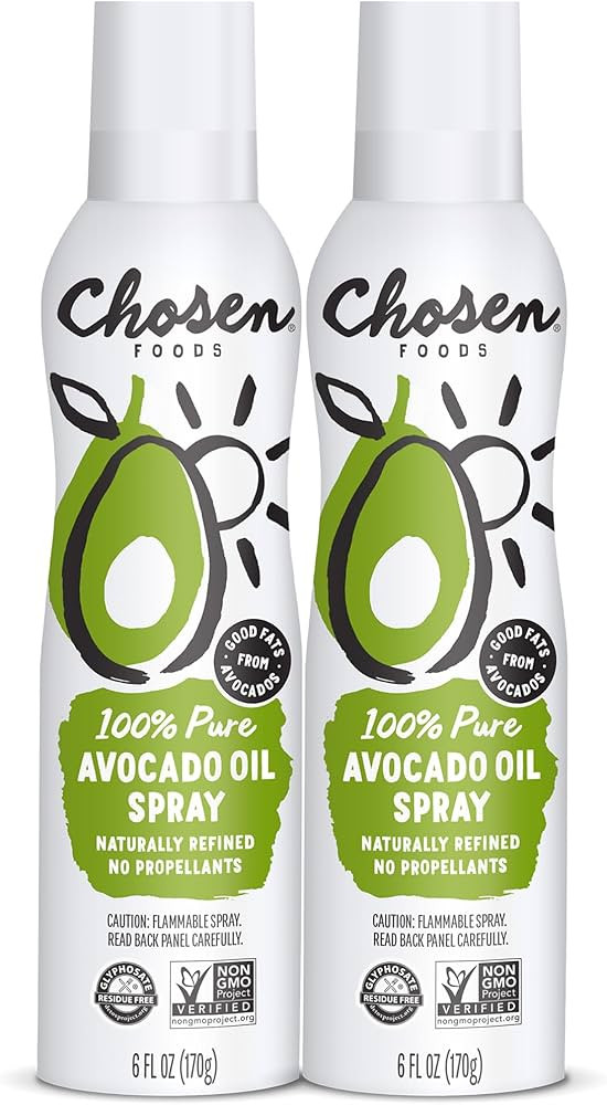 Chosen Foods 100% Pure Avocado Oil Spray, Keto and Paleo Diet Friendly, Kosher Cooking Spray for ... | Amazon (US)