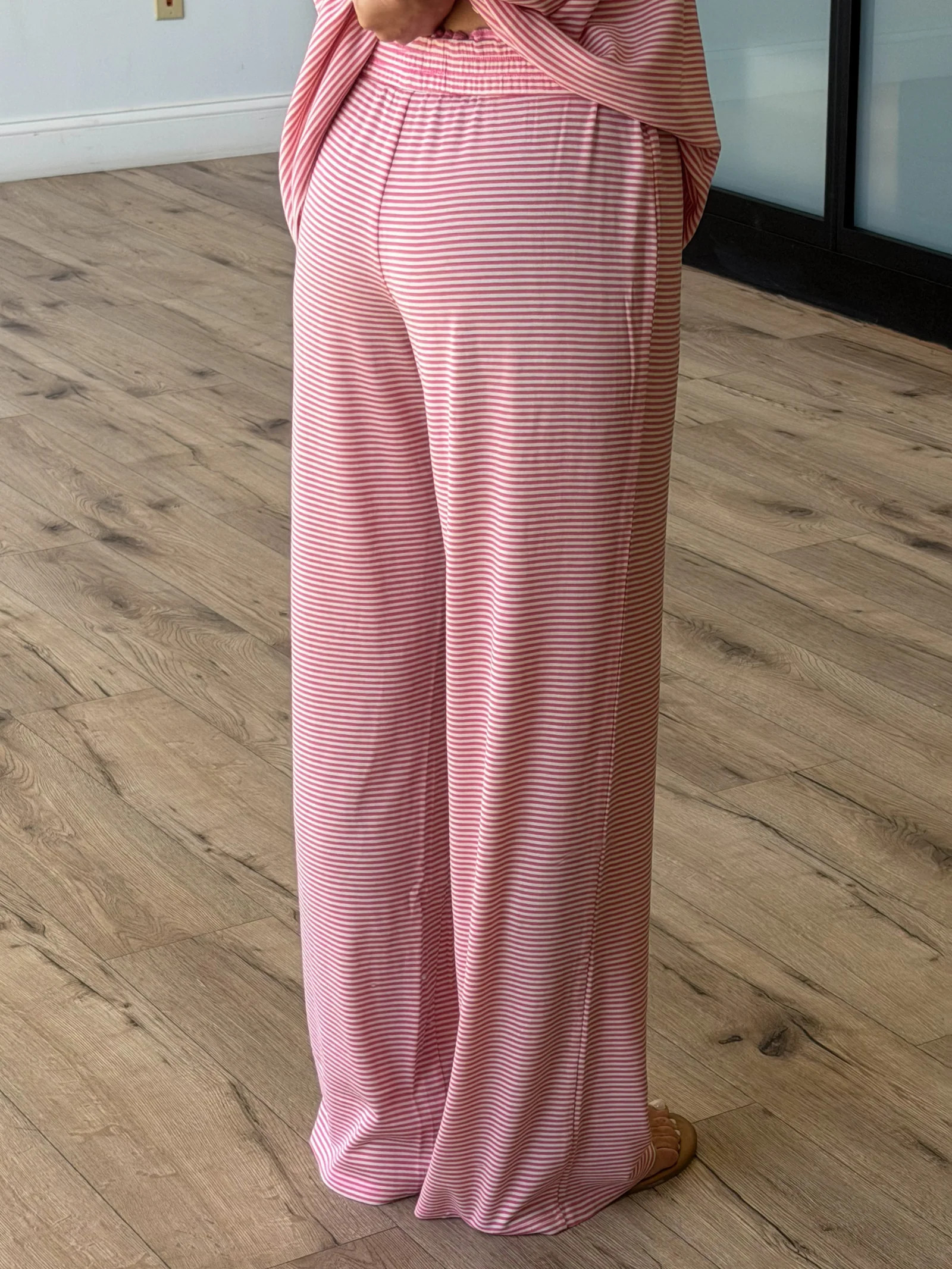 On Repeat Stripe Lounge Pants | Bubblegum | Shop Talulah
