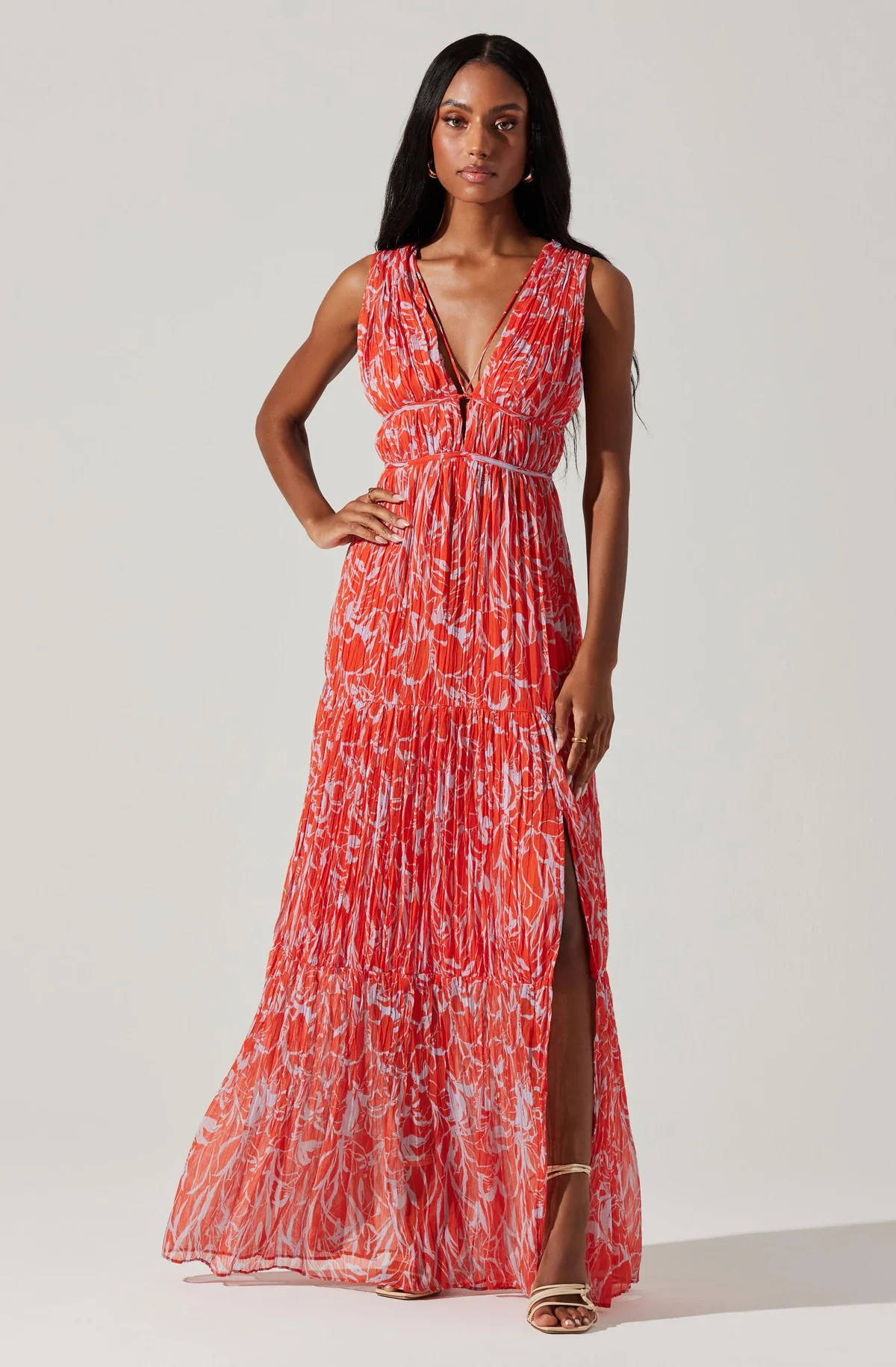 Pescadero Pleated Maxi Dress | ASTR The Label (US)