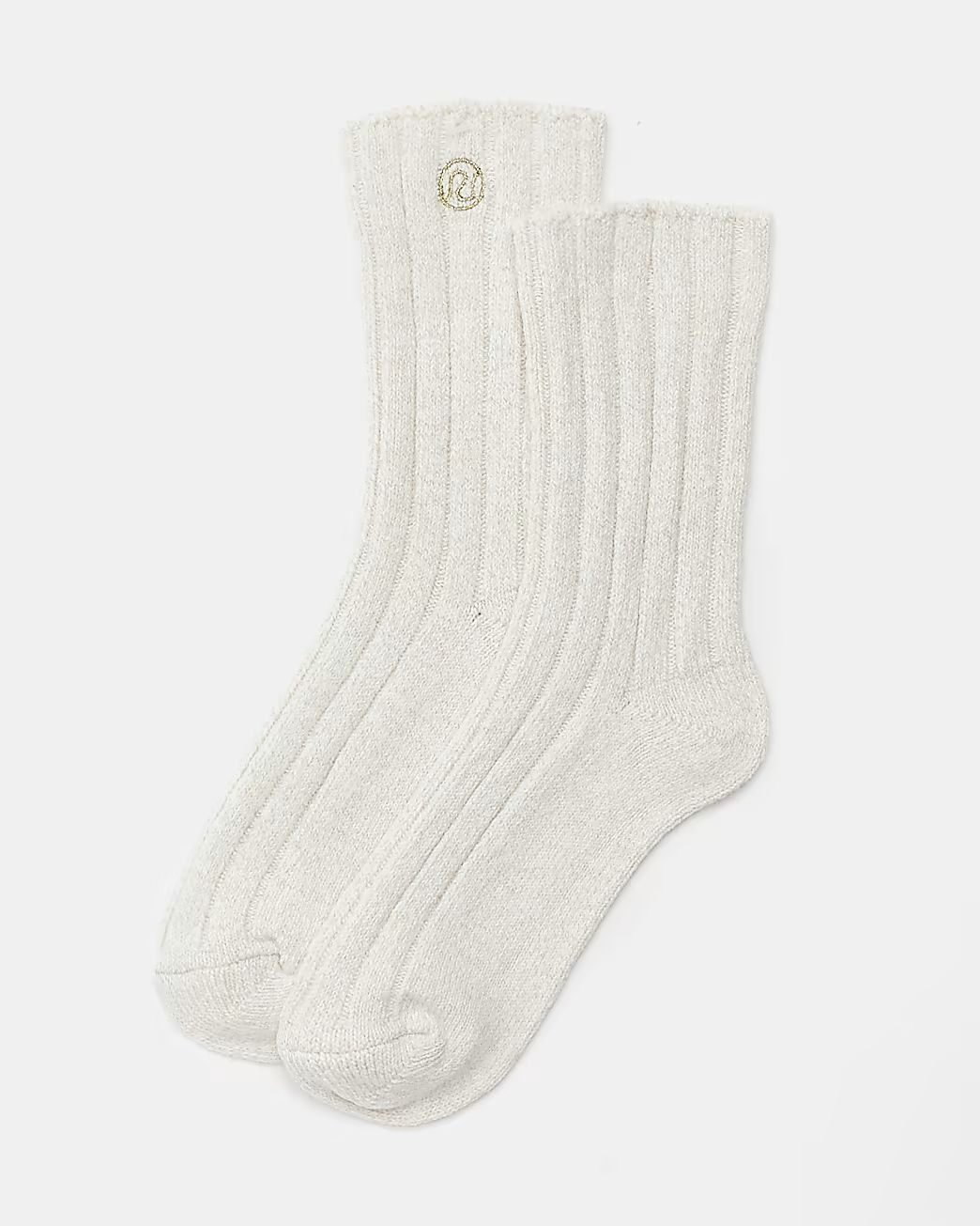 River Island Womens Cream Knit Ankle Socks | River Island (UK & IE)