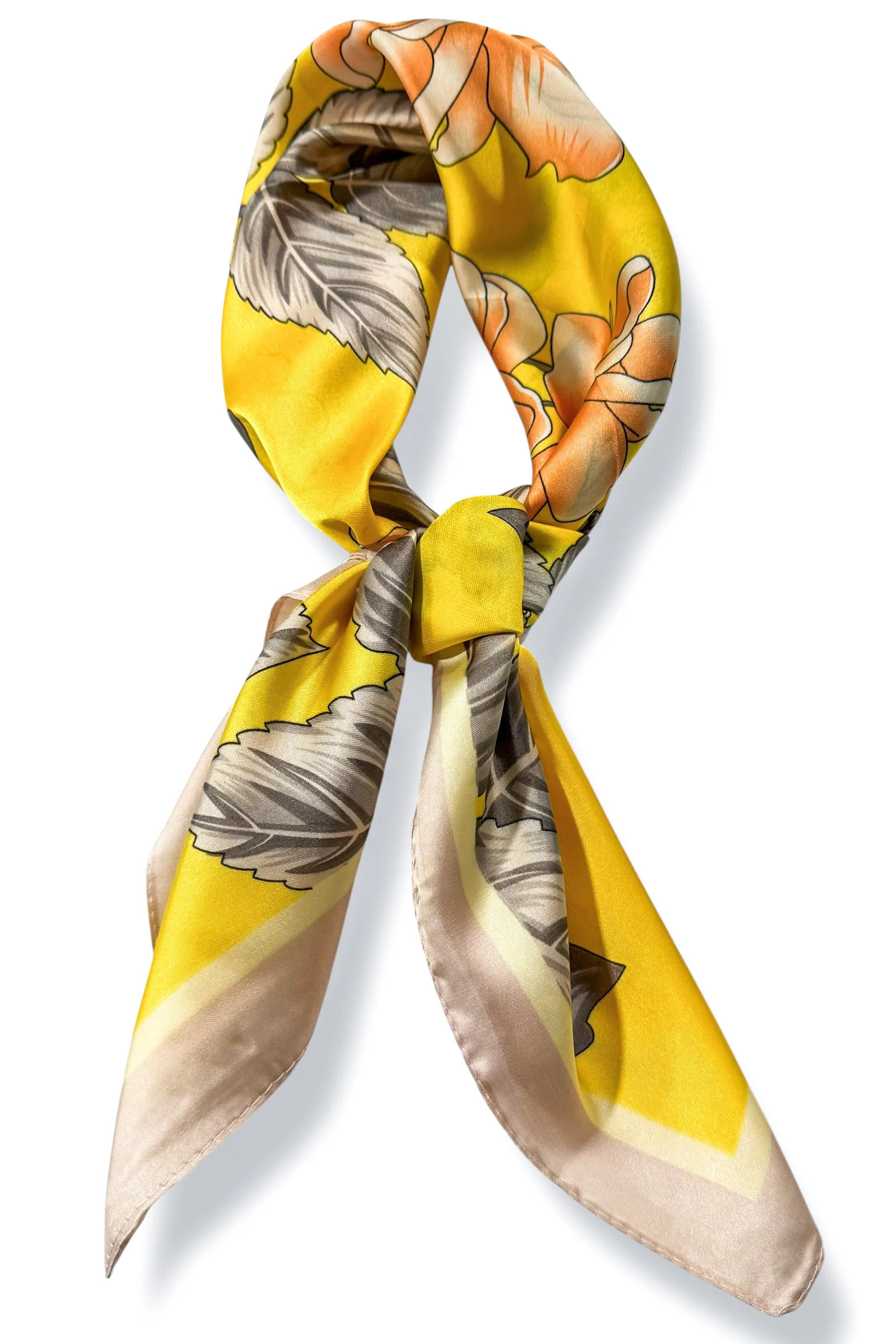 There Are Signs Yellow Floral Scarf Yellow | The Willow Tree