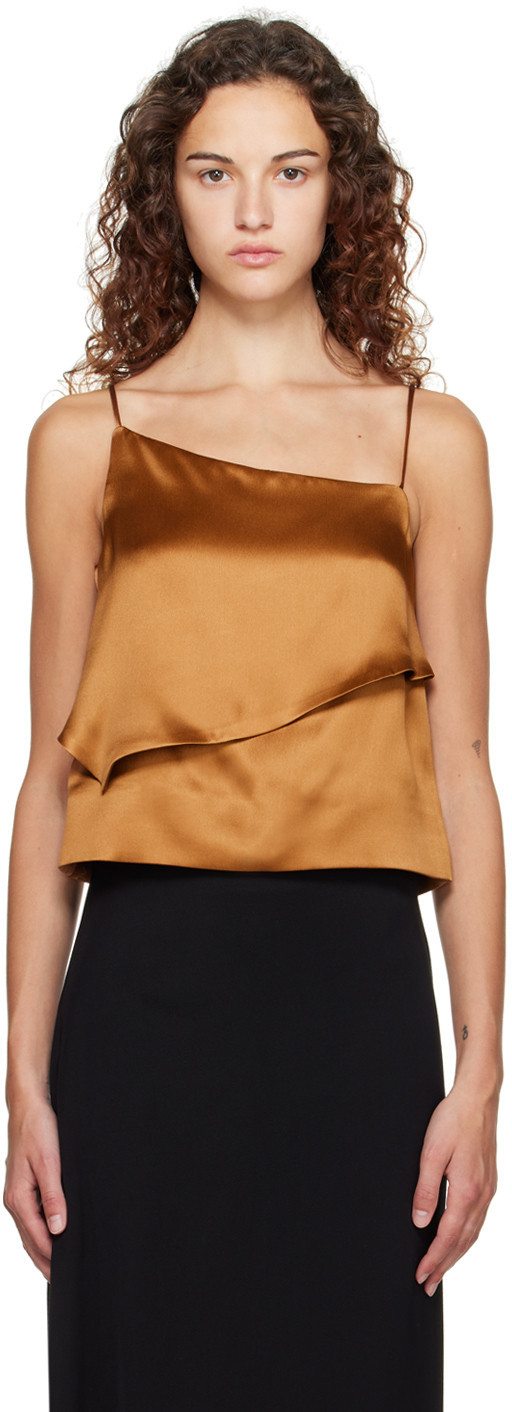 BITE Brown Strike Tank Top | SSENSE