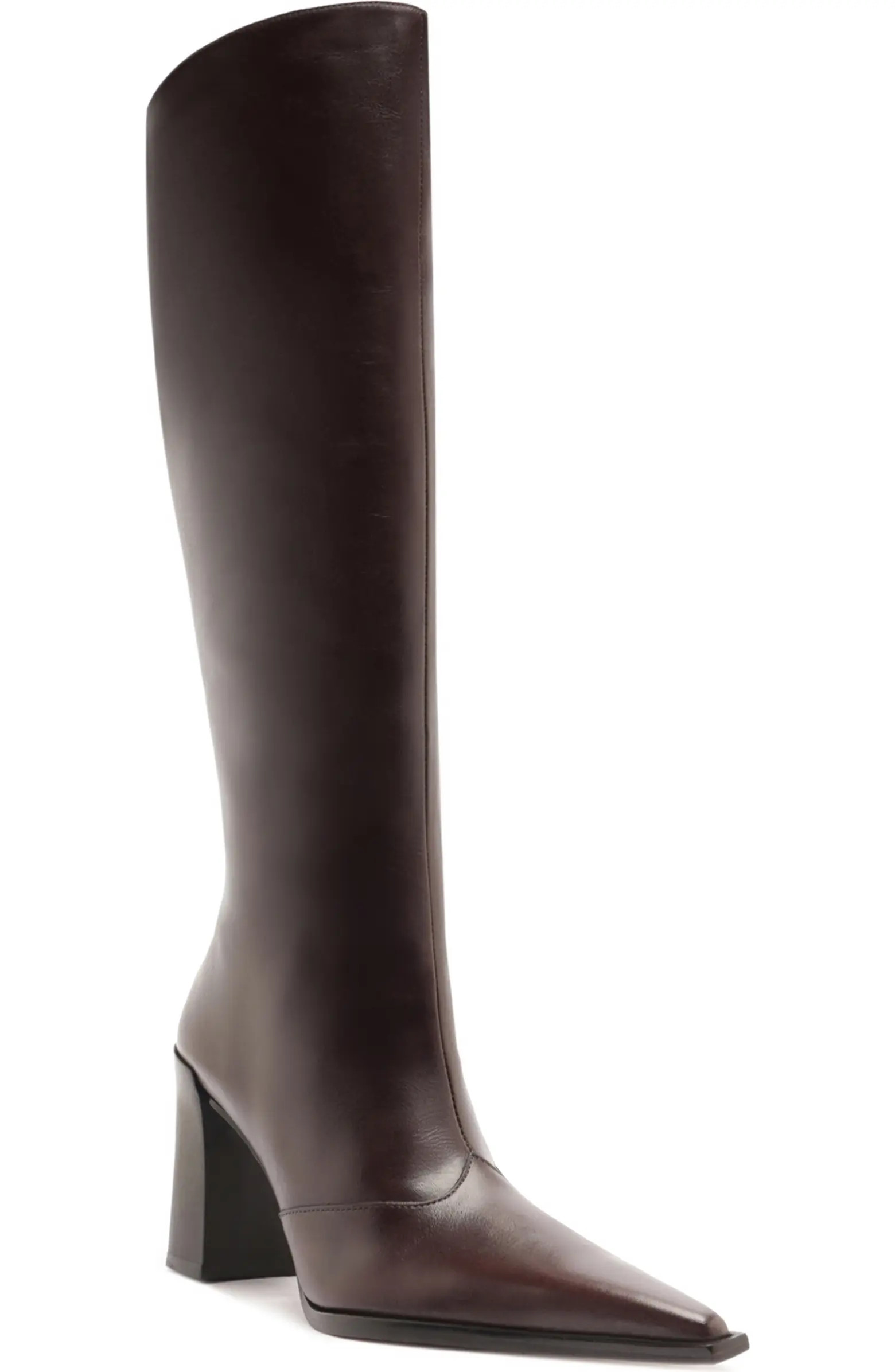 Raffaela Up Block Pointed Toe Knee High Boot (Women) | Nordstrom